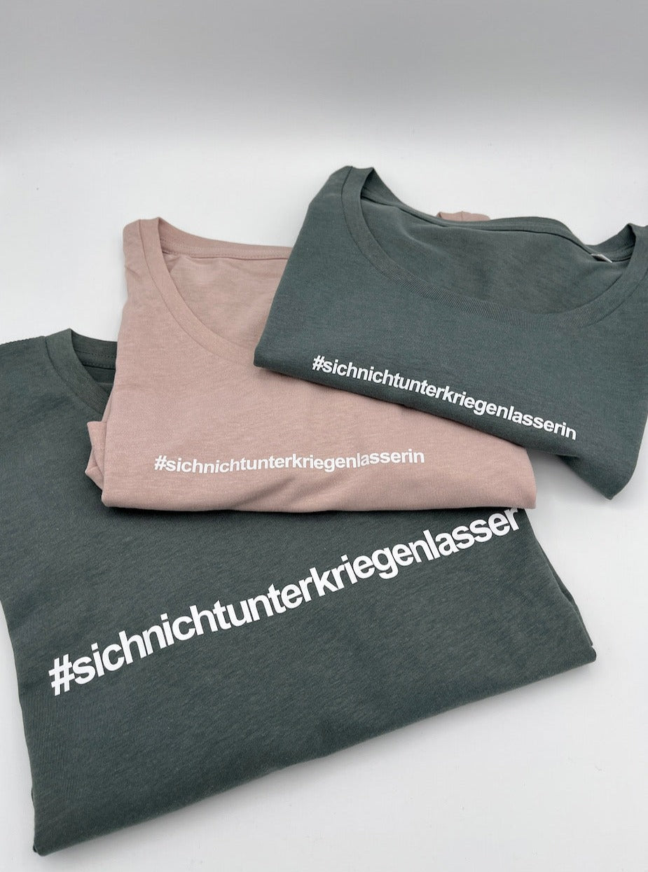 T-Shirt - "SichNichtUnterkriegenLasser" - Herren - millenial khaki
