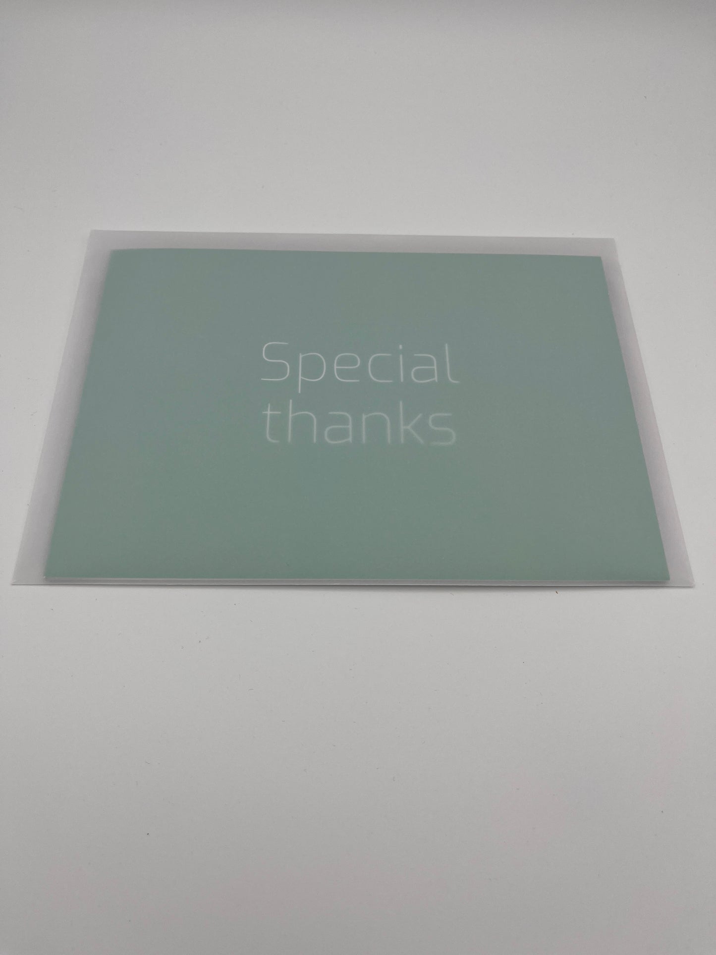 Dankeskarte "Special Thanks" mit CD